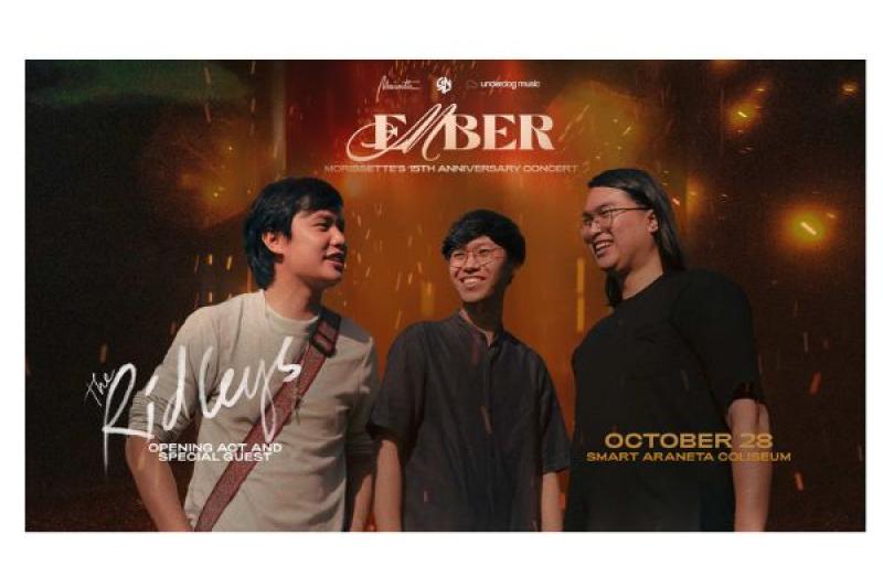 The Ridleys to Open for Morissette’s 15th Anniversary Concert “Ember” Patron A Section Now Open by Popular Demand